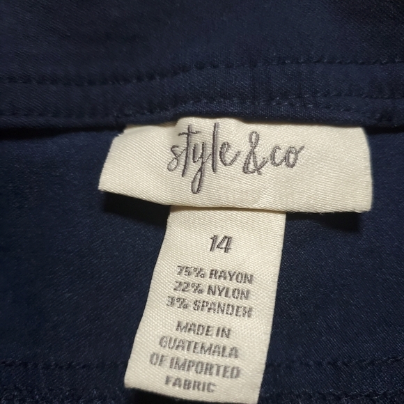 STYLE & CO blue trousers 14 - Picture 5 of 5